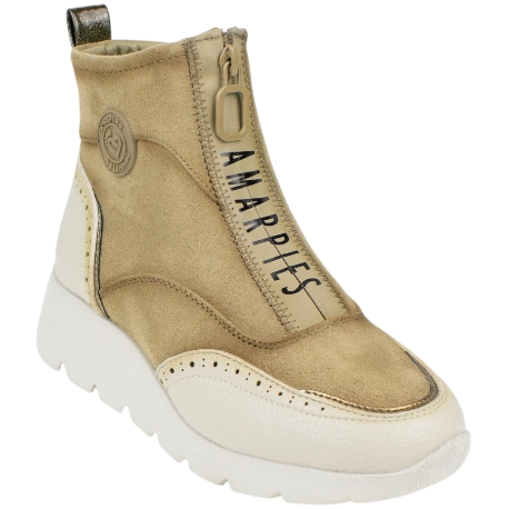 Botín Deportivo Plataforma Cremallera Central Amarpies AMD29419