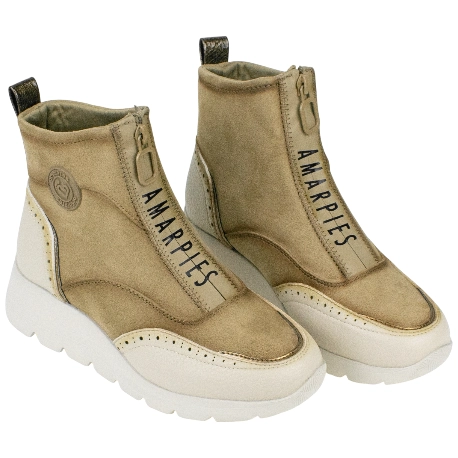 Botín Deportivo Plataforma Cremallera Central Amarpies AMD29419 3 Botín Deportivo Plataforma Cremallera Central Amarpies AMD29419 - Imagen 3