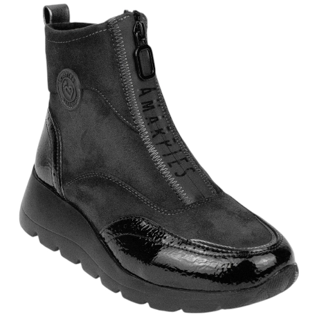 Botín Deportivo Plataforma Cremallera Central Amarpies AMD29419