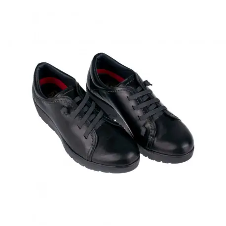 Zapato de Piel, Subido, Cuña Elásticos, Plantilla Extraíble, Bran´s, 13791