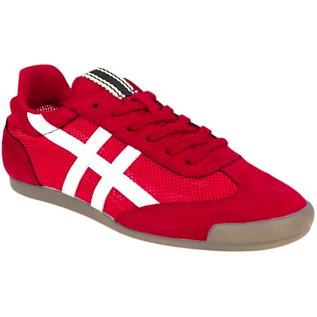 Zapatillas Corina Mujer Rojas de Antelina y Rejilla - M5070