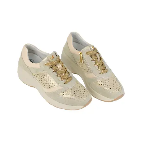 Deportivos Piel Cuña Plantilla Extraíble Descanflex 80021