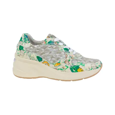 Deportivos Piel Cuña Multicolor Plantilla Extraíble Descanflex 80022 2 Deportivos Piel Cuña Multicolor Plantilla Extraíble Descanflex 80022 - Imagen 2