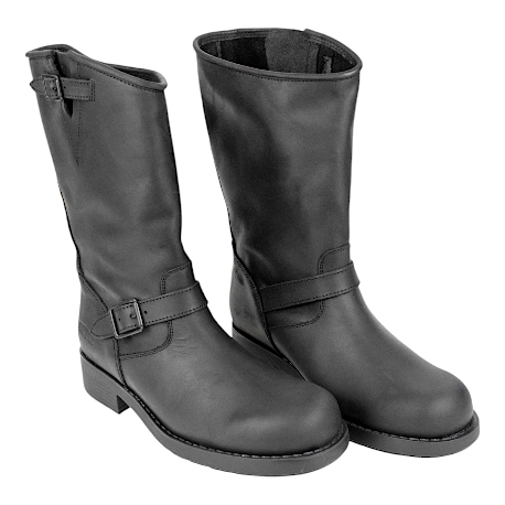 Botas Moteras hombre negra piel Johnny Bulls 7828 3 Botas Moteras hombre negra piel Johnny Bulls 7828 - Imagen 3