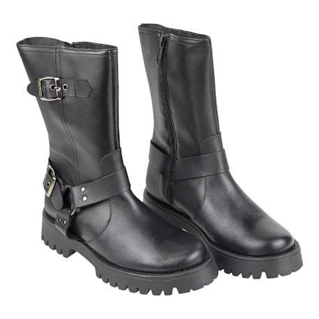 Botas Moteras Mujer Media Caña de Piel - Tekila 16NE 3 Botas Moteras Mujer Media Caña de Piel - Tekila 16NE - Imagen 3