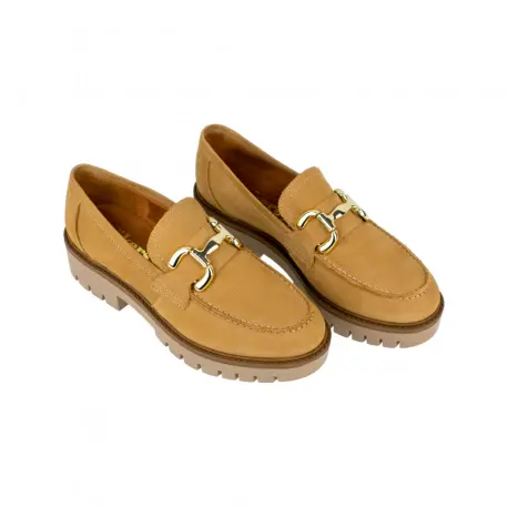 Mocasín Nobuck Estribo Metálico Piso Track Wikers E-137