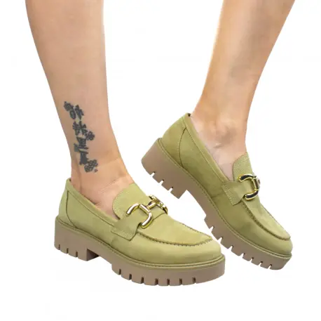 Mocasín Nobuck Estribo Metálico Piso Track Wikers E-137 8 Mocasín Nobuck Estribo Metálico Piso Track Wikers E-137 - Imagen 8