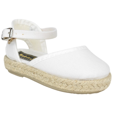 Zapatillas Esparto Planas Niña Made in Spain 06