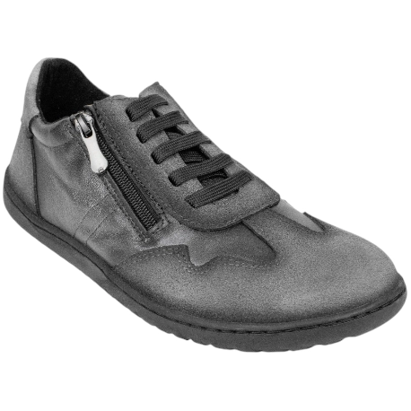 Zapato Barefoot Mujer Piel Cordones y Cremallera Vivant V-2754