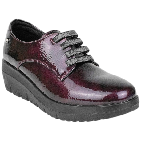 Zapato Charol con Cuña Media y Plataforma Mysoft 25M586