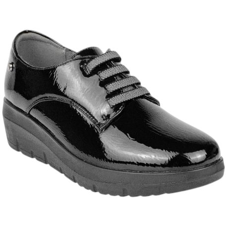 Zapato Charol con Cuña Media y Plataforma Mysoft 25M586