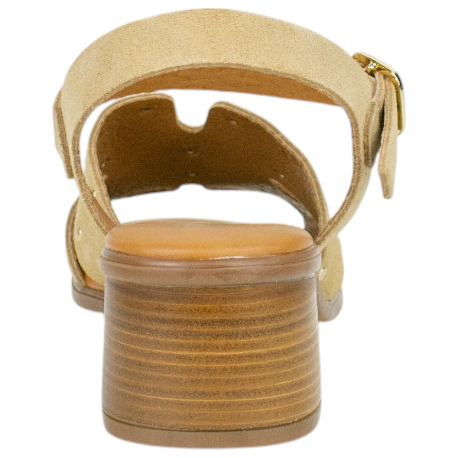 Sandalia Piel Tacón Medio Planta Gel Kaola 2736 5 Sandalia Piel Tacón Medio Planta Gel Kaola 2736 - Imagen 5